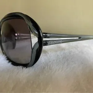 Valentino Sunglasses shiny black smoke frame with gray gradient lens Valentino | Accessories | Valentino Sunglasses Shiny Black  main image 2